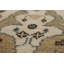 Tapis de couloir indien Oushak All-Over Ivoire 3 x 8