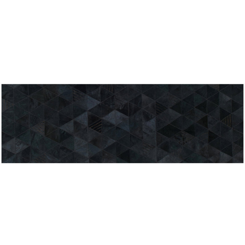 Trilogia Cowhide Geometric Indoor Rug, Runner 2'7" x 9'10"