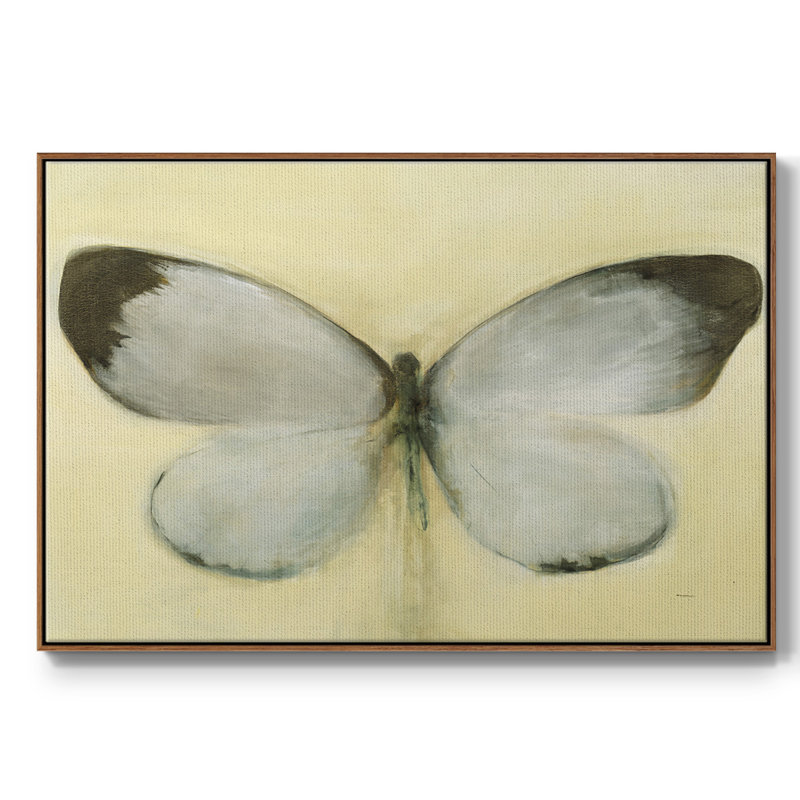Chrysalide, reproduction sur toile encadrée, H 25 po x l 37 po x P 2 po, Noyer