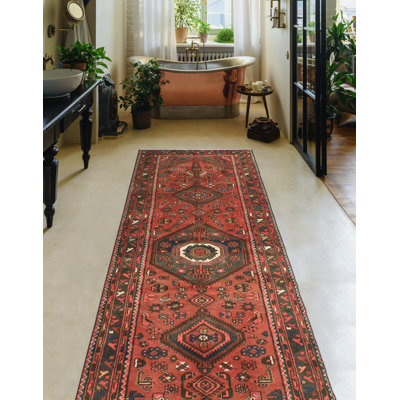 Ahyana One-of-a-Kind 3'3" X 9'10" 1980s Runner Wool Area Rug
