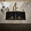 Brookfield 33" L x 22" W x 9-5/8" Under-Mount Double-Equal Kitchen Sink-10935855