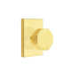 Emtek Passage Knobset w/ Modern Rectangular Rosette and Octagon Knob