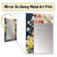 Orange orange rose plantes grasses III - miroir succulent, miroir mural décoratif traditionnel, impression d'art en métal-908486800