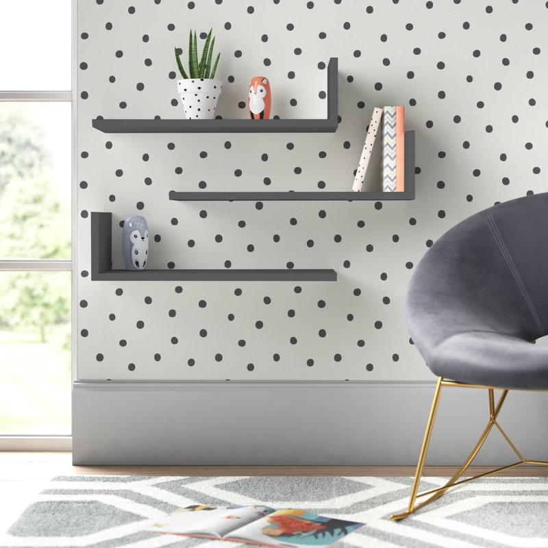 3 Piece Bracket Shelf, Anthracite