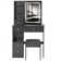 Compact Vanity Table with LED Mirror & Storage Drawers -Dressing Table with Cushioned Stool
