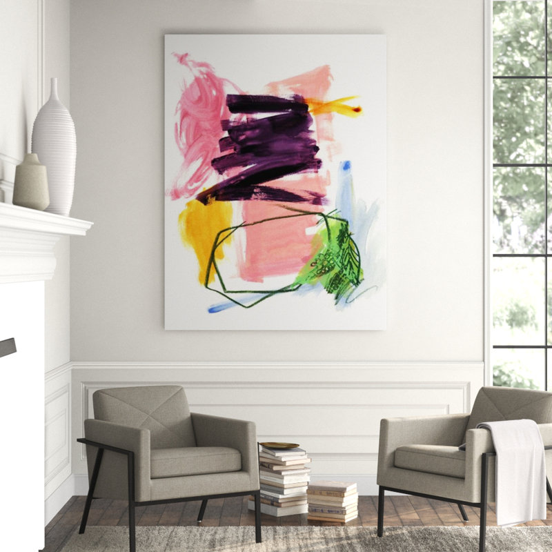 Candy Burst IV Painting by Guseul Park, 40" H x 30" W, Glass Coat