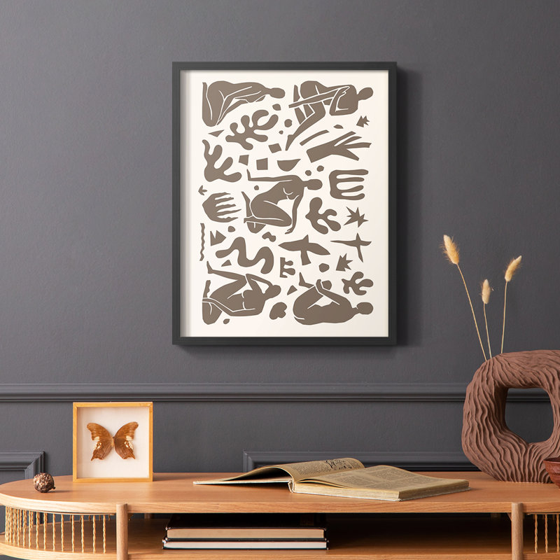 Matisse CCXXXIV Framed Print - Solid Wood, Black, 22" H x 28" W