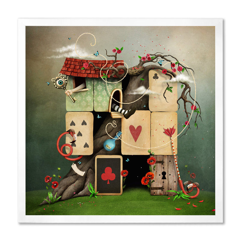 Reproduction d'art sur toile Wonderland, H 36 po x l 36 po x P 1 po, Cadre photo blanc