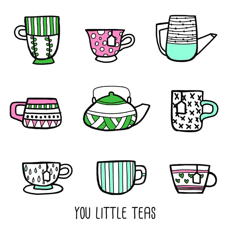 «You Little Teas», impression sur toile tendue, H 12 po x l 12 po
