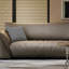 Canapé modulaire 98,43 "en cuir véritable brun-129447950