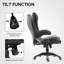 Fauteuil de massage avec vibration 6 points, noir-592649924