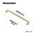 7 9/16" Center To Center Solid Brassfurniture Bar Pull Multipack