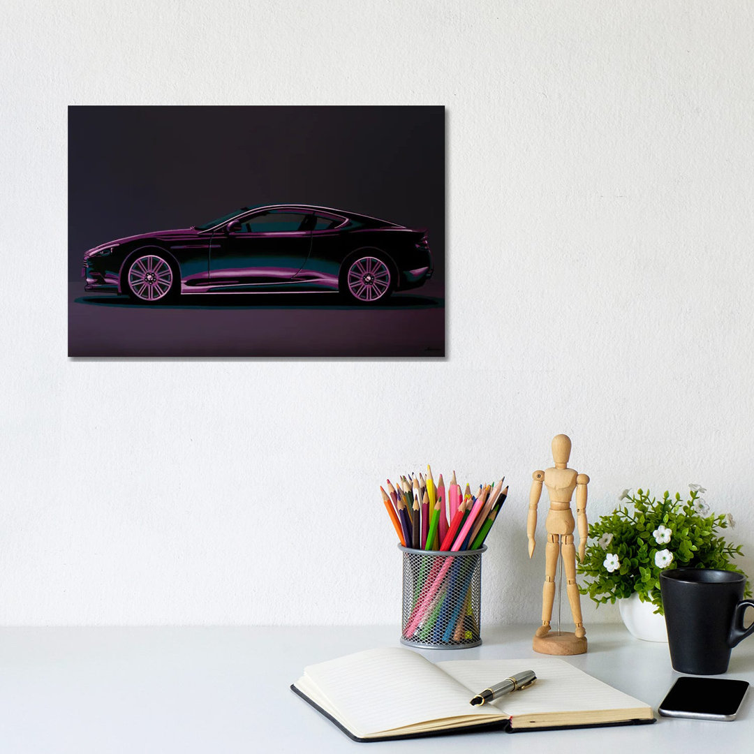 Aston Martin DBS V12 2007 by Paul Meijering - Print on Canvas