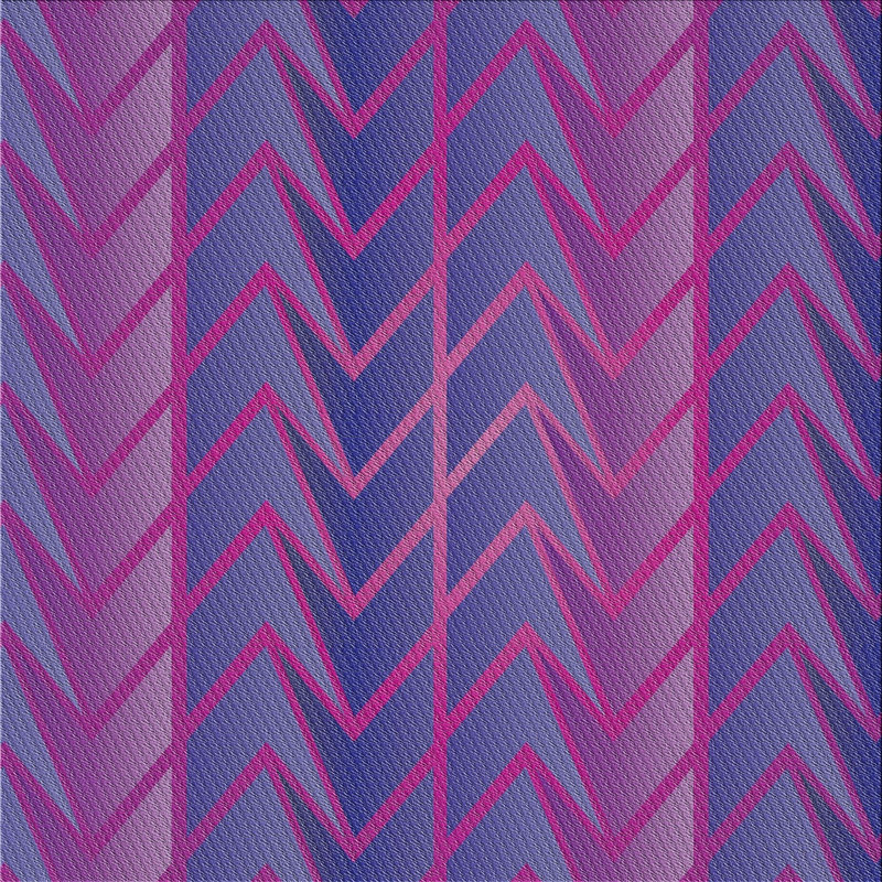Tapis violet à chevrons Kincade, Carré 8 pi