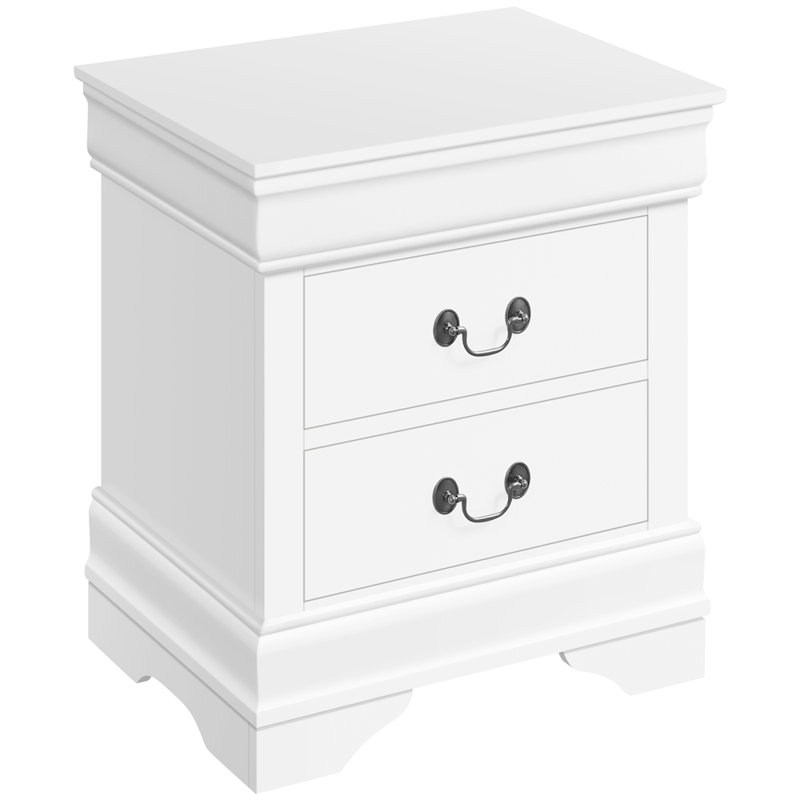 Table de chevet Denmon, Blanc