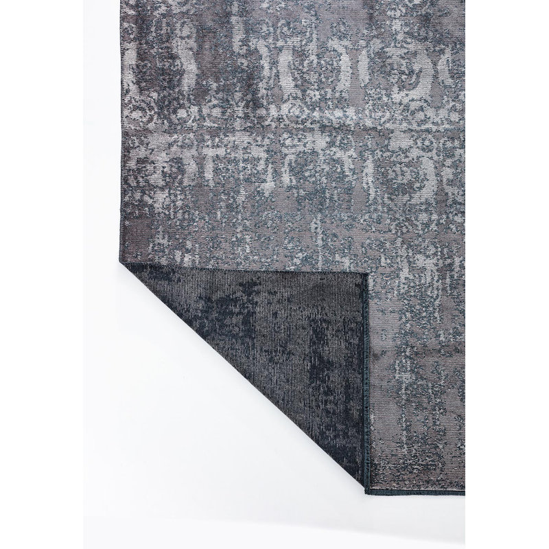 Rajeena Vintage Look Hand Loom Indoor / Outdoor Area Rug, Rectangle 5'3" x 7'6"