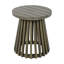 Table d'appoint d'extérieur en bois pour le patio, table basse ronde pour la cour arrière, pelouse et balcon-806003326