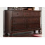 Commode double 7 tiroirs avec miroir Fitima