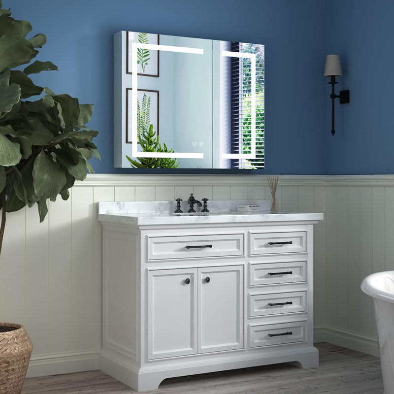 Miroir réglable pour armoire à pharmacie H 36 po x l 30 po Daggna