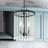 3 - Light Steel Dimmable Chandelier-605957264