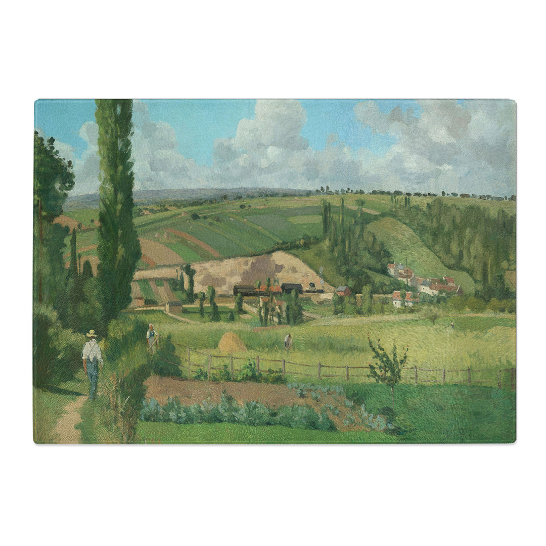 Landscape at Les Patis by Camille Pissarro Chopping Board