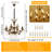 Classic Crystal Candle Chandelier Antique Bronze Pendant Ceiling Lamp With LED Bulbs-495355311-495355309-495355308