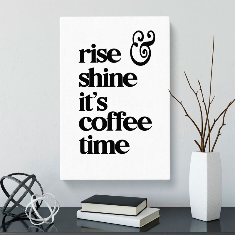 Coffee Time - Wrapped Canvas, 76cm H x 50cm W x 3cm D