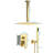 10 Inch Ceiling Mounted Shower System Rain Mixer Shower Combo Set Shower Head with Hand Shower-102381072