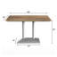 Plateau de table 30 po x 48 po sans soudure toutes saisons avec base à deux colonnes-1062808526-1073443190