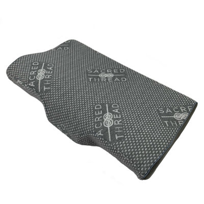 Memory Foam Pillow, Charcoal Infused Neck Pillow, Contour Cervical Orthopedic Pillow for Sleeping, Side Back & Stomach Sleeper