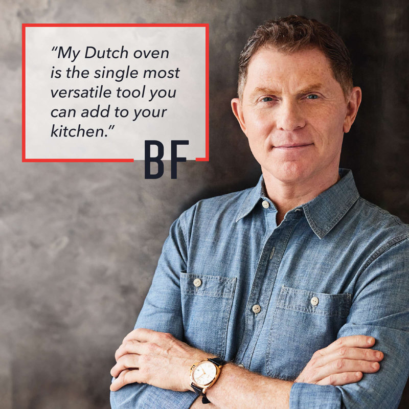 Bobby Flay By GreenPan 5.5QT Enameled Cast Iron Dutch Oven, Blue