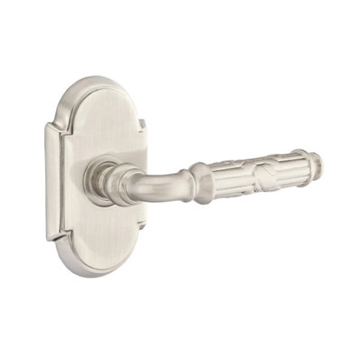 Round Double Dummy Door Lever with Arch Rosette