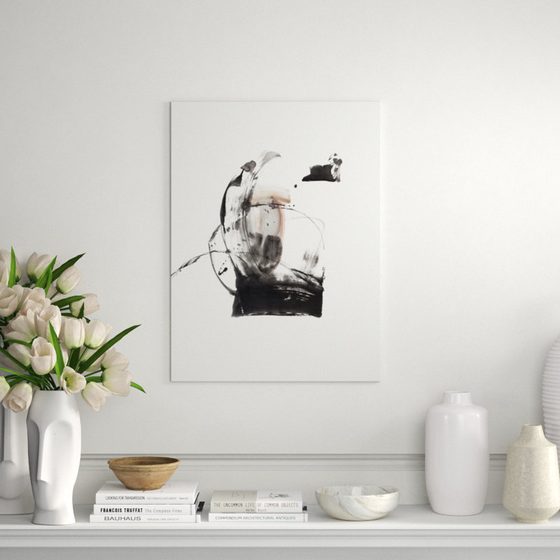 Mono Portion II Painting by FORM Design Studio, 32" H x 24" W x 1.5" D, Glass Coat