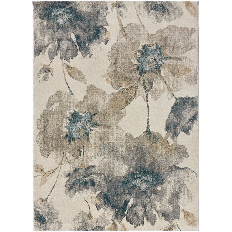 Angella Floral Area Rug, Rectangle 140 x 200cm