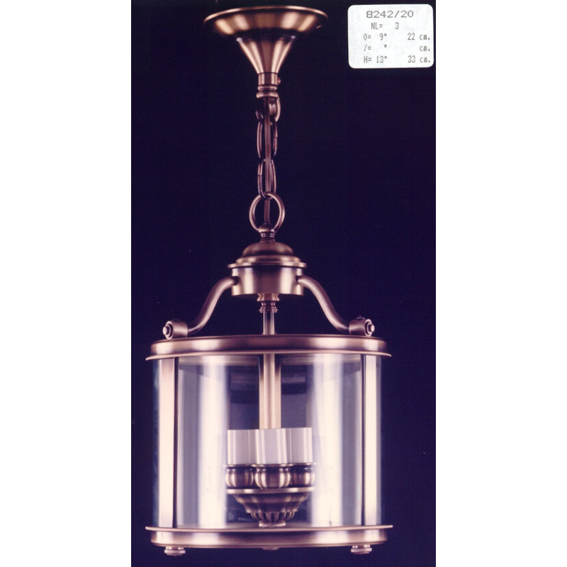 Cowie 3 - Light Lantern Pendant, Uniform Flemish