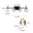 Yedidalga Dimmable Globe Vanity Light with Clear Glass Shade-1248764246