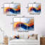 Orange orange bleu fractale I - impression de 3 pièces-1733735351-1686973752-1710781206