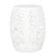 Table d'appoint contemporaine en fer blanc - taillée avec une jolie feuille tropicale, l 16,76 po x P 20,68 po, avec motif de feuille élégant prêt à accueillir sur le côté, aucun assemblage requis-1793550214