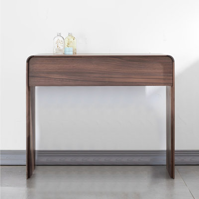 Commode noyer noir à clapet de style nordique