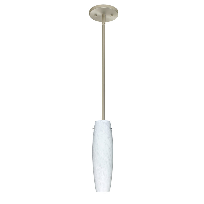 Marple 1 - Light Single Pendant, Satin Nickel, Carrera