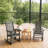 Wide Armrests Outdoor Rocking Chairs, 2 Pieces Set with Smooth Rocking Motion and Durable HDPE Structure-313051251