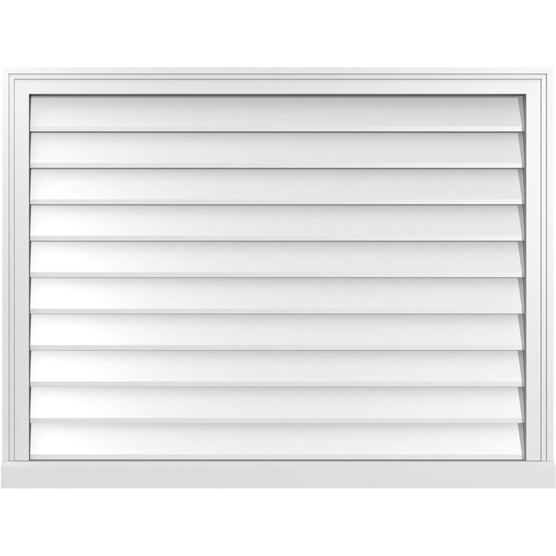Cadre de seuil Brickmould, brun clair apprêté, H 32 po x l 42 po x P 2 po