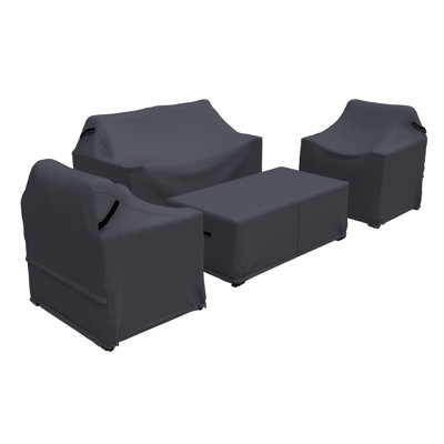 Brandtley Aluminum Patio Conversation Sets Group Seating Outdoor Furniture Covers by Latitude Run