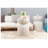 Modern Indoor/Outdoor Cement Coffee Table and Side Table Set