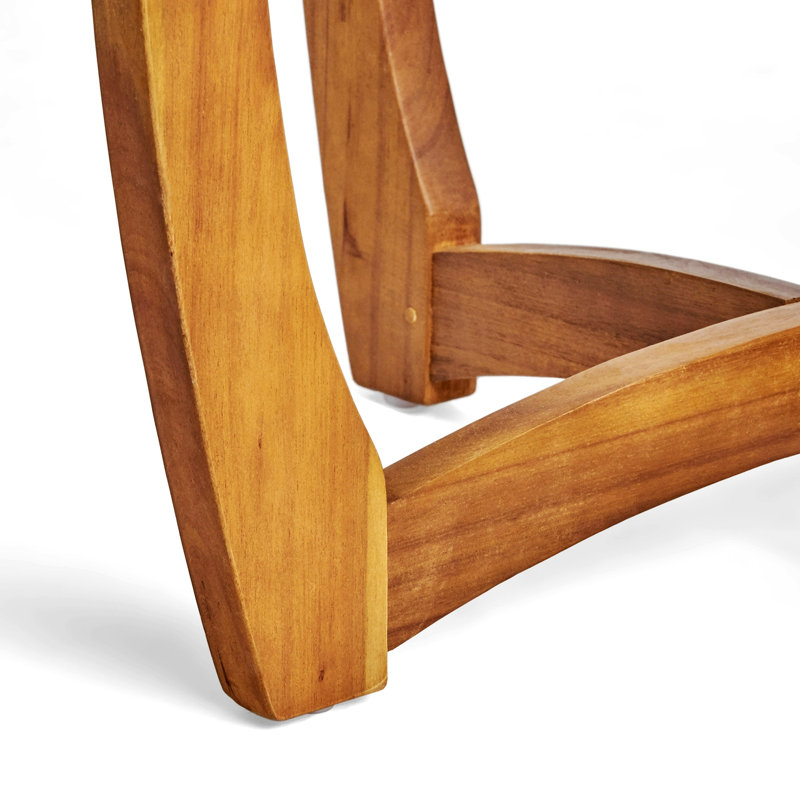 Marvin Round Teak Outdoor Bistro Table , 27.56'' in. W 27.56'' in. D, Teak