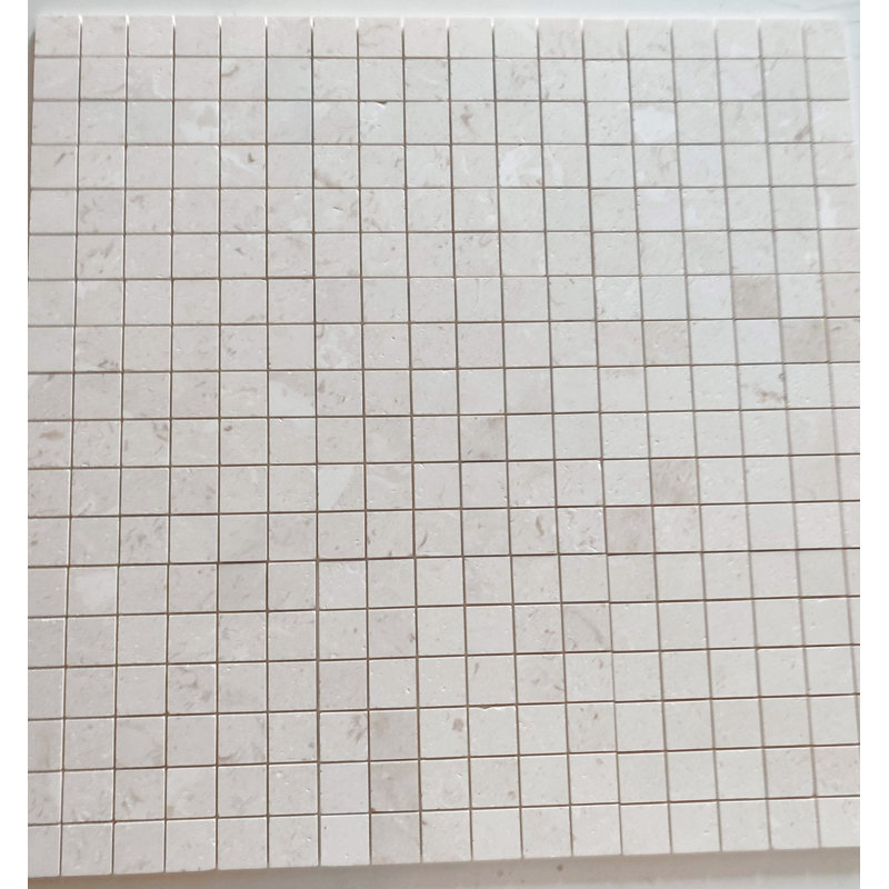 Carreau de mosaïque de pierre calcaire corinthien 2 po x 2 po Honed