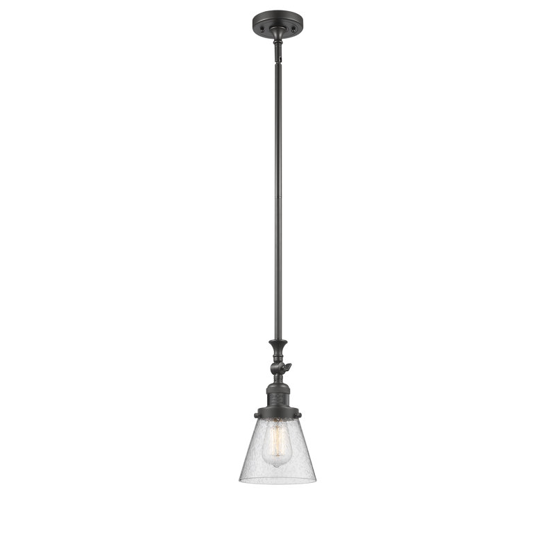 1 - Light Single Pendant, Oil Rubbed Bronze, Seedy