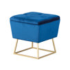 Deko-Hocker mit Stauraum, blau