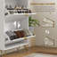 12 Pair Flip Down Shoe Storage