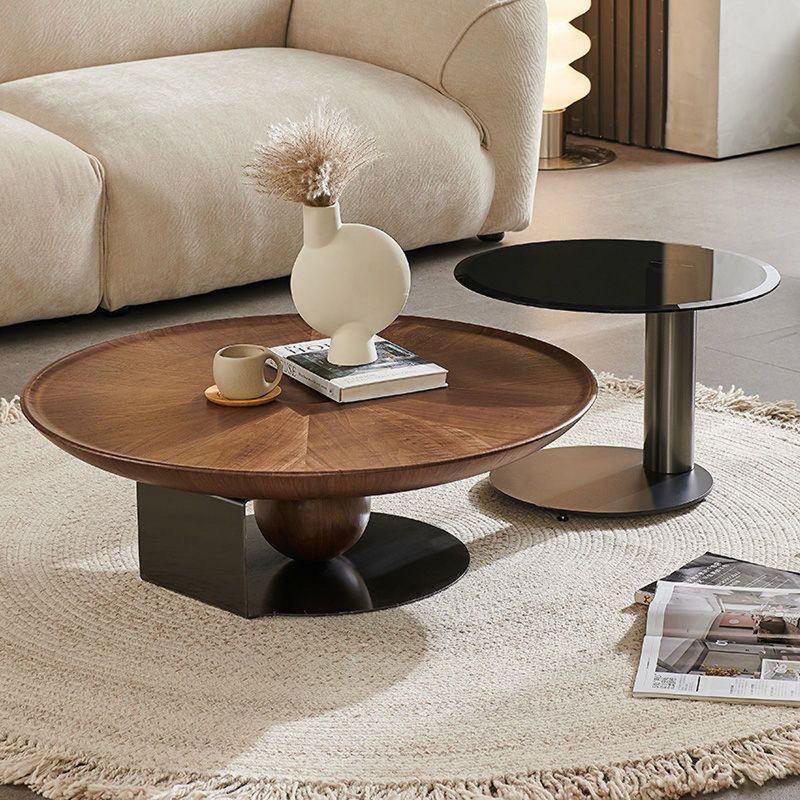 Modern Nesting Coffee Tables, 13.78" H x 35.43" L x 35.43" W